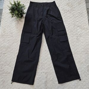 Modesees Black Cargo Lightweight Streetwear Pants, Size Medium NWT